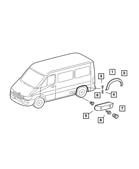 Moldings and Ornamentation for 2004 Dodge Sprinter 2500 #0