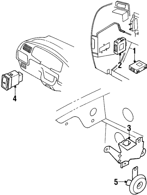Alarm System for 1999 Isuzu Amigo #0