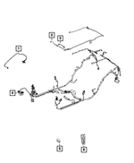 68081055AA - Electrical: Sunroof Wiring for Chrysler: 300 | Jeep: Grand Cherokee, Grand Cherokee WK Image