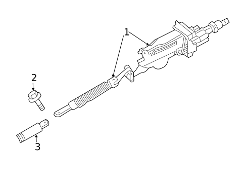 Steering Column Assembly for 2007 Dodge Magnum #0