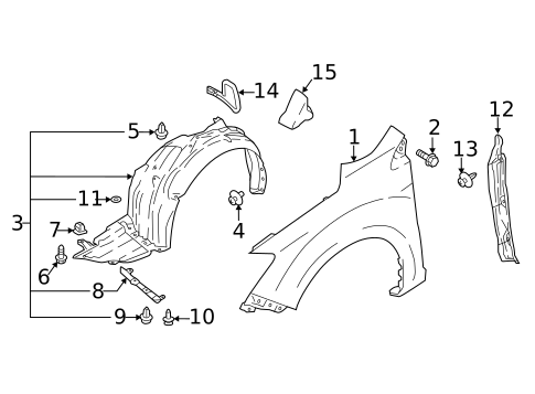 Fender & Components for 2022 Subaru Impreza #0