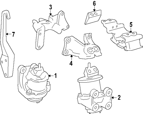 Engine & Trans Mounting for 2024 Toyota Land Cruiser #0