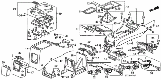 Console for 1999 Acura Integra #0