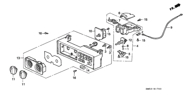 Heater Control for 1991 Honda Accord #0