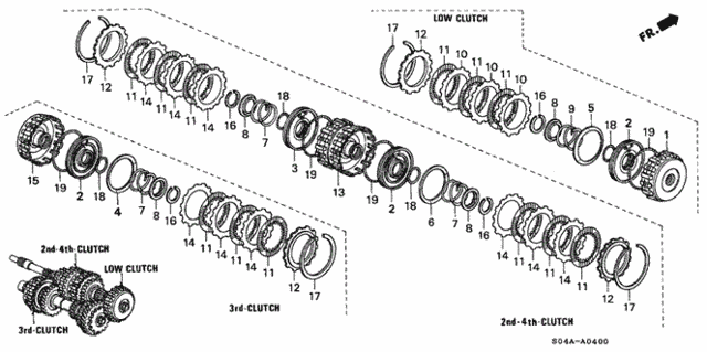 AT Clutch (Ham - Hcm) for 2000 Honda Civic #0