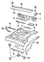 30521810 - : Side Member Rail for Saab: 9000 Image
