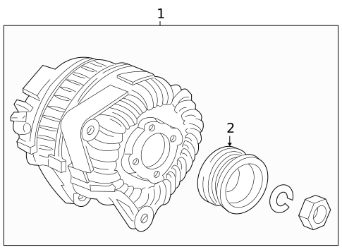 Alternator for 2009 Porsche Cayman #1