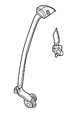 19150453 - : Part# 19150453 Light Gray Driver Seat Belt with Retractor for Cadillac: SRX Image