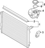 5WA121332 - Cooling System: Radiator Seal Strip for Volkswagen Image