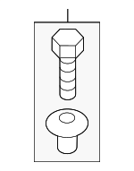 861552H100 - Body: Cowl Grille Retainer for Genesis: Electrified G80, Electrified GV70, G70, G80, G90, GV60, GV70, GV80, GV80 Coupe | Hyundai: Accent, Azera, Elantra, Elantra Coupe, Elantra GT, Equus, Genesis, Genesis Coupe, Ioniq, Ioniq 5, Kona, Kona Electric, Kona N, Tucson, Veloster, Veloster N, Venue, Veracruz Image