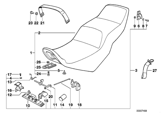 51252308121 - : Retainer Spring for BMW-Motorrad Image