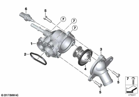 Thermostat and Coolant Lines for 2025 BMW-Motorrad F 900 XR #0