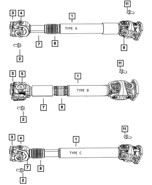 Drive Shaft for 2008 Dodge Ram 3500 #0