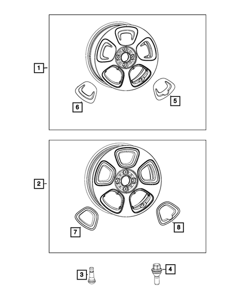 Wheels, Tires and Hardware for 2016 Fiat 500 #1