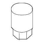 74829SDAA01 - Body: Weatherstrip Stopper for Acura: RL, TL Image