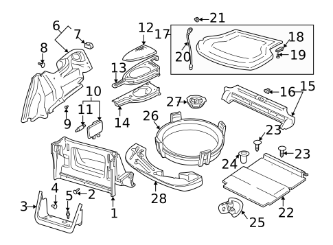 Interior Trim - Rear Body for 2001 Saab 9-3 #0