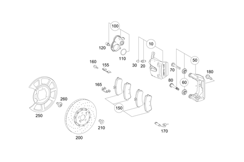 Rear Wheel Brake for 2021 Mercedes-Benz AMG GT 53 #0