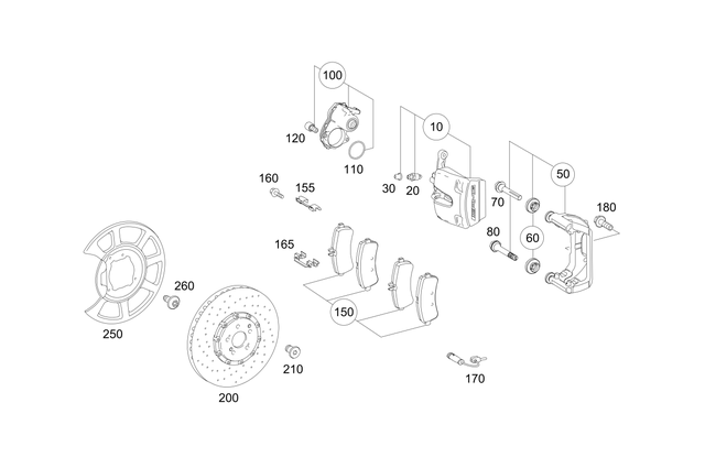 4209900 - : Disk Brake Pad Set for Mercedes-Benz Image