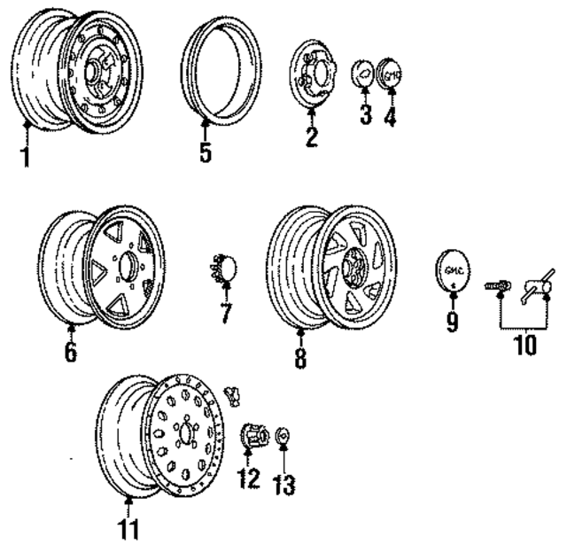 9591716 - Suspension: Wheel, Spare for GM Image