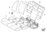 52209119122 - : Cover Backrest Vinyl Left for BMW Image