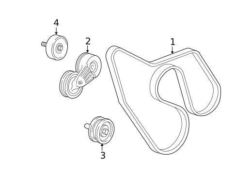 Belts & Pulleys for 2002 GMC Savana 3500 #0