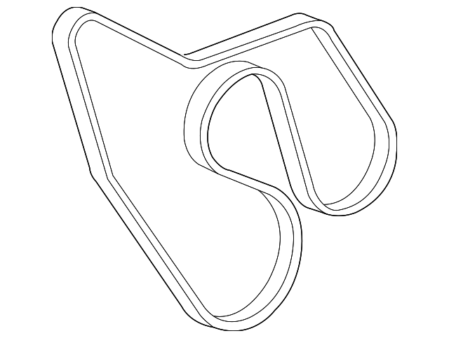 1992-2000 GM Serpentine Belt 19355375 QuirkParts