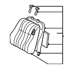 876007Z901 - Body: Seat Back Assembly for Nissan: Xterra Image