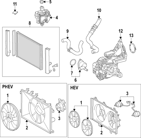 Cooling System for 2023 Toyota Prius #0