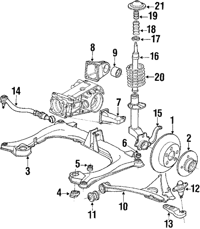 8A0615601 - Suspension: Rotor for Audi Image