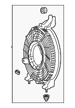 8845460111 - HVAC: Fan Shroud for Lexus Image