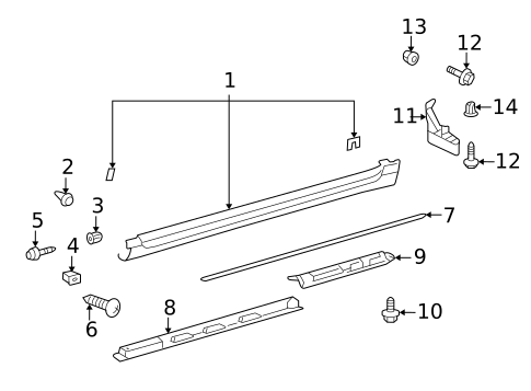Exterior Trim - Pillars for 2007 Lexus ES350 #0