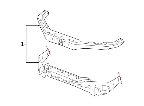 Radiator Support for 2009 Pontiac G5 #0