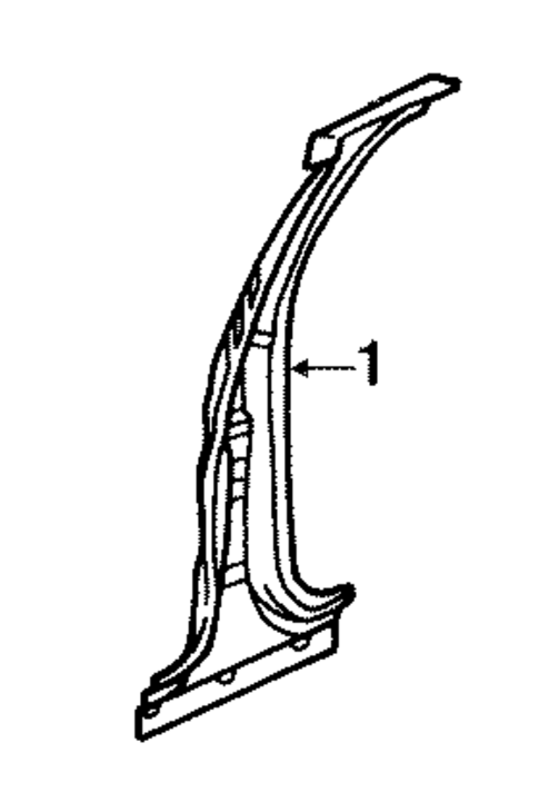 Center Pillar for 1985 Cadillac Fleetwood #1