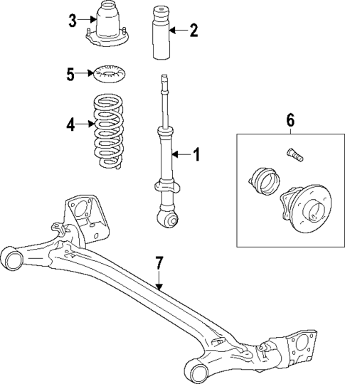 Rear Suspension for 2017 Toyota Corolla #1