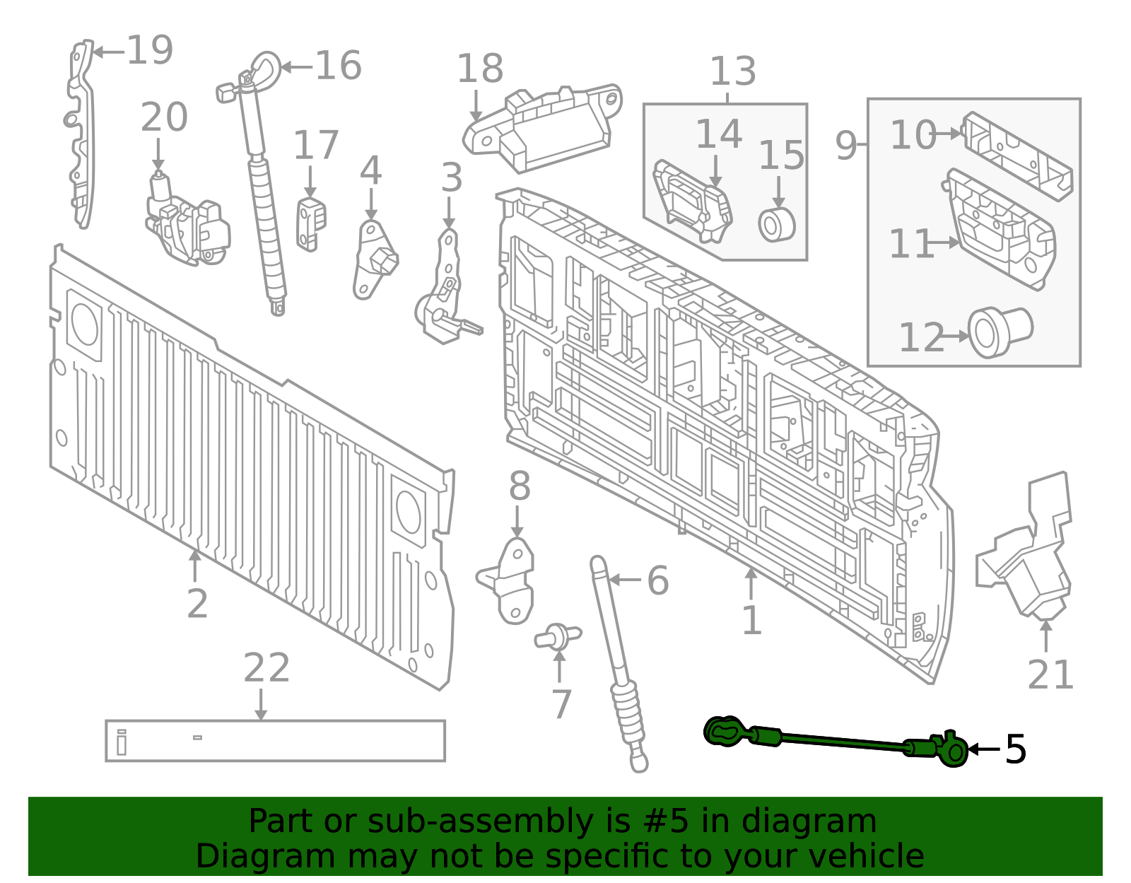 65770-AK020 - Gate Hinge Strap 2024-2025 Toyota Tacoma | Toyota San ...