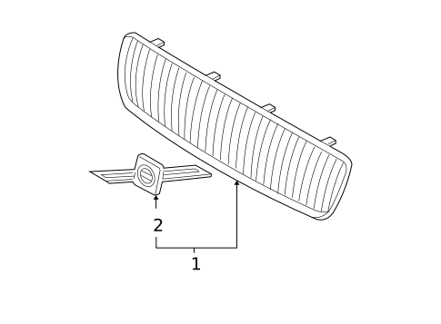 Grille for 2007 Volvo XC70 #0