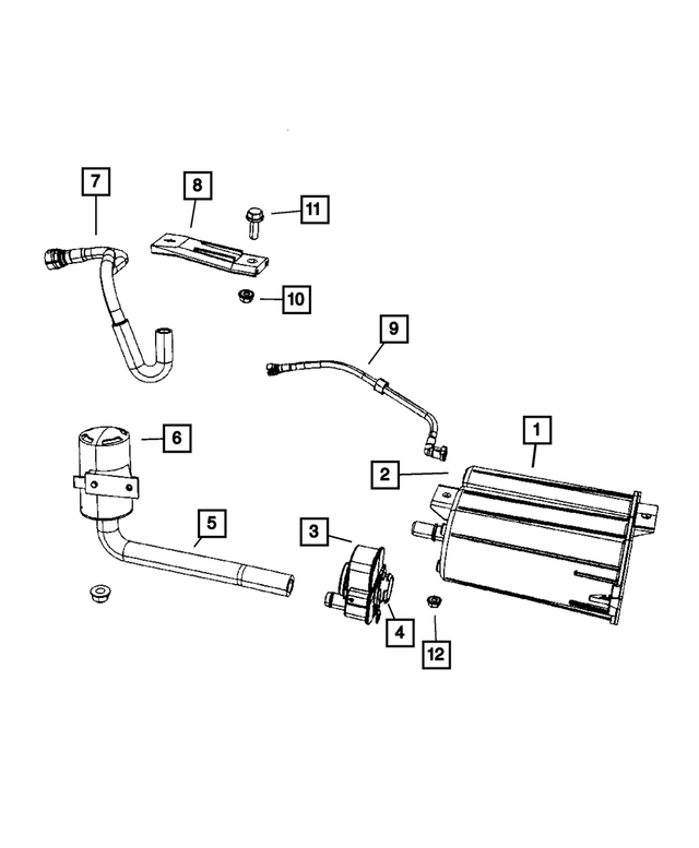 5085118AB - Emission Controls: Canister To Vent Valve Hose for Mopar Image