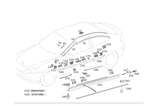 2036902062 - Covering and Lining: Strip for Mercedes-Benz: 180C, C230, C320 Image