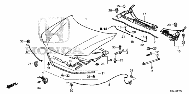 Engine Hood for 2017 Honda Accord #0