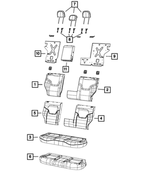 5ZD74PX1AA - : Rear Seat Cushion Cover for Jeep: Renegade Image
