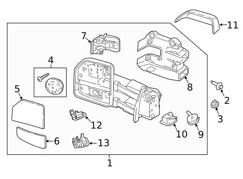 Outside Mirrors for 2020 Ford F-450 Super Duty #0