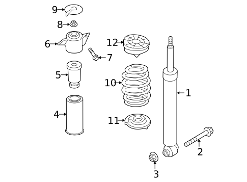 Shocks & Components for 2023 Audi SQ5 Sportback #1