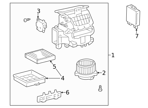 Blower Motor & Fan for 2006 Lexus LS430 #0