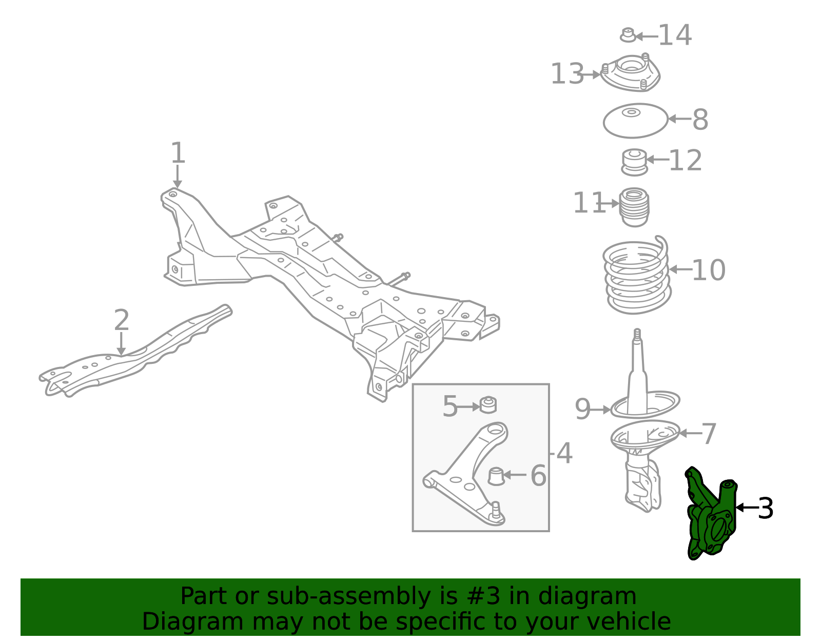 MR403403 - Knuckle 2002-2005 Mitsubishi Lancer | Mitsubishi Direct