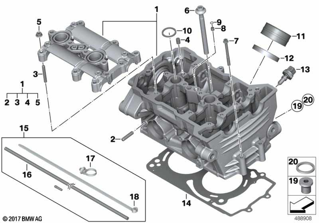 7119963155 - : Gasket Ring - A12X18-Al for BMW-Motorrad Image