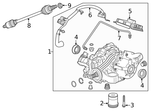 Axle & Differential for 2018 Cadillac XT5 #1