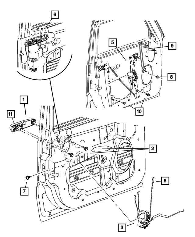 5HW79DX8AJ - Doors, Door Mirrors and Related Parts: Exterior Door Handle, Left for Mopar Image image