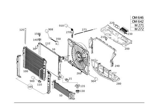 Cooler, Mount and Cover for 2008 Mercedes-Benz C300 #0
