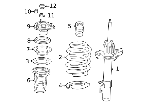 Suspension Components for 2019 Honda Ridgeline #1