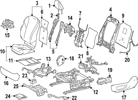 Driver Seat Components for 2024 Lexus NX450h+ #0